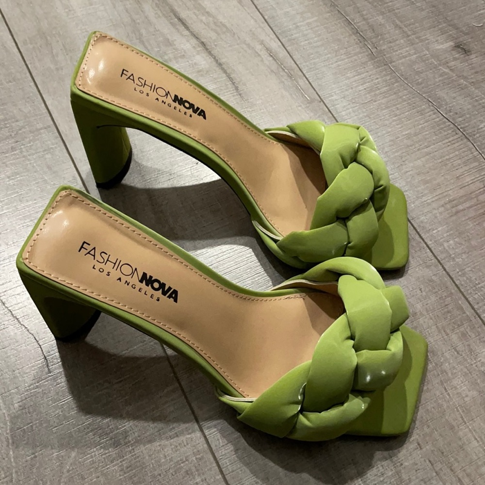 Fashion Nova Summer Slip on Heels Mules
